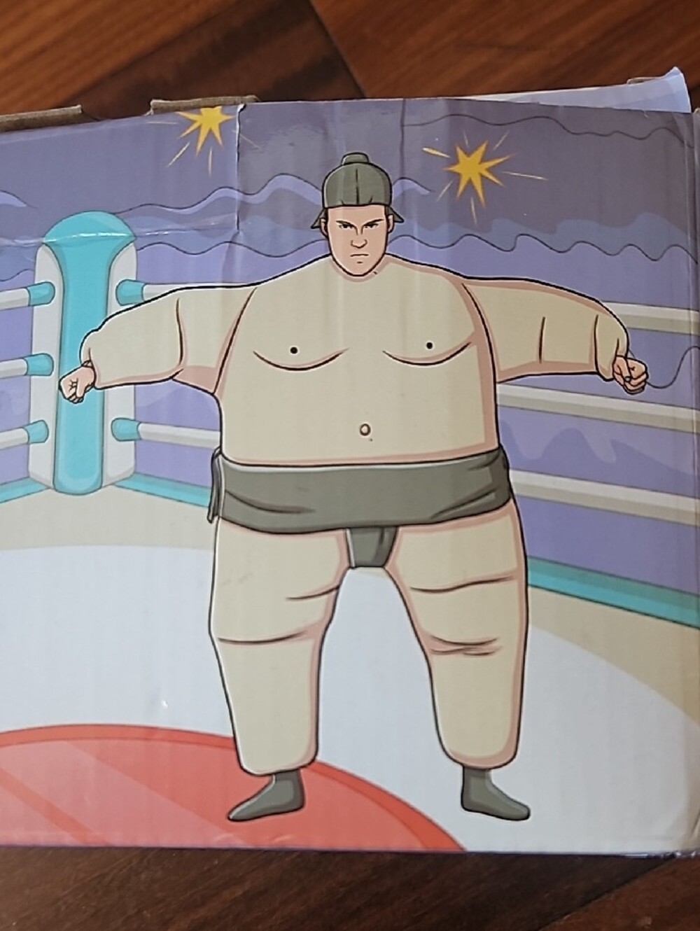 Hilarious Inflatable Sumo Costume - Biege